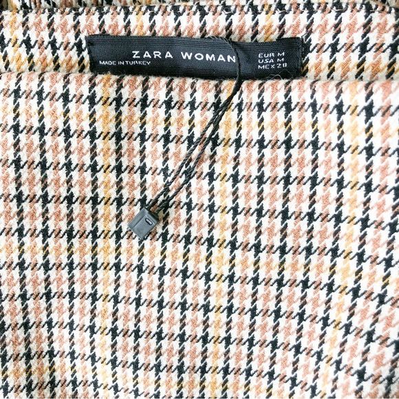 Zara Houndstooth Overall Mini Dress - Picture 9 of 10
